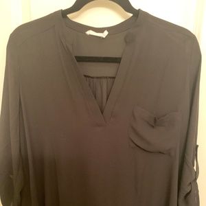 2-Lush Brand Tunic Tops Black